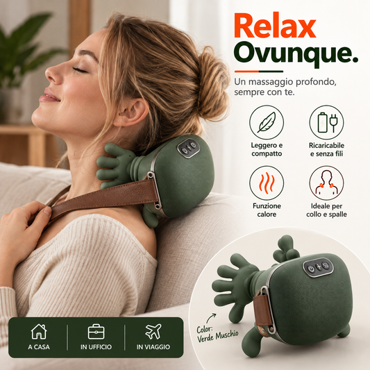 Massaggiatore 4D per collo e spalle Shiatsu per tessuti profondi Hands