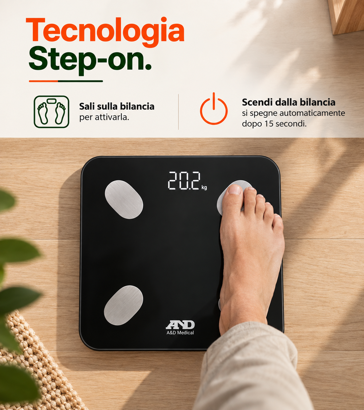 Bluetooth Smart Digital Body Scale – With Body Composition Tracker & App Sync