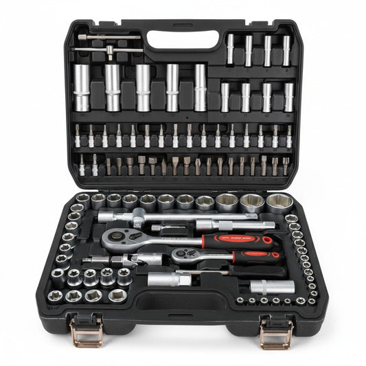 108-Piece Professional Socket and Ratchet Wrench Tool Set