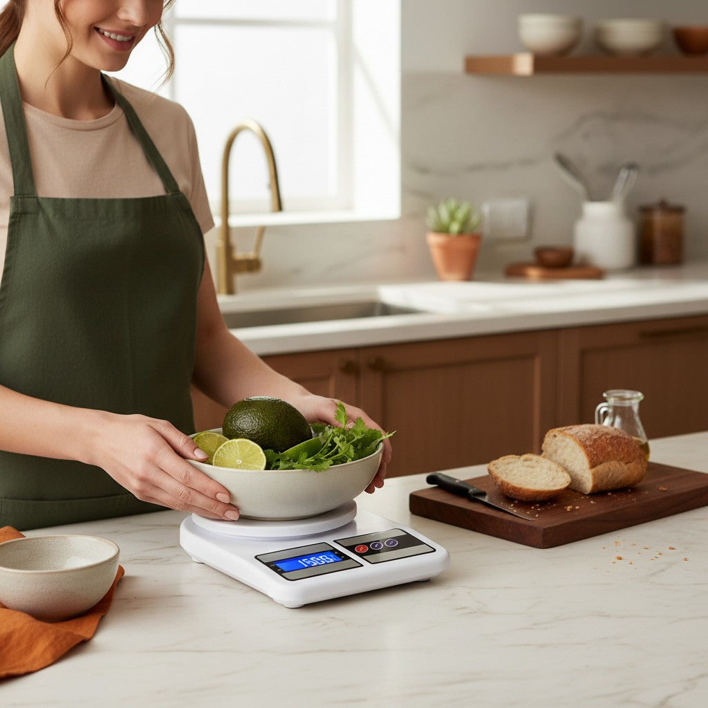 Basic Digital Kitchen Food Scale - Measures in g, oz and lb