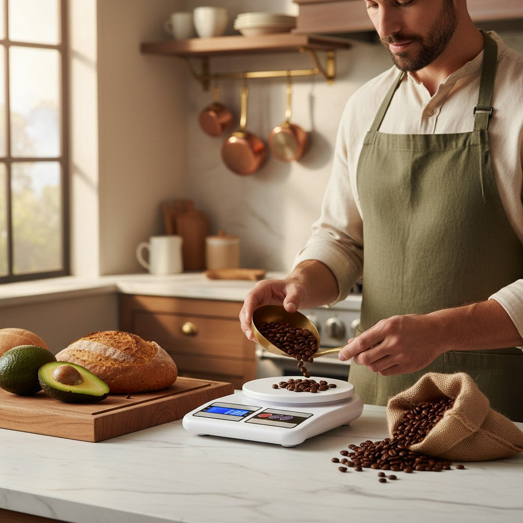 Basic Digital Kitchen Food Scale - Measures in g, oz and lb